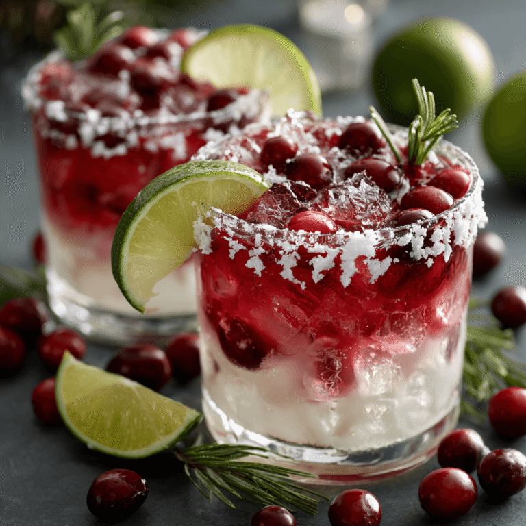 White Christmas Cranberry Margarita Recipe
