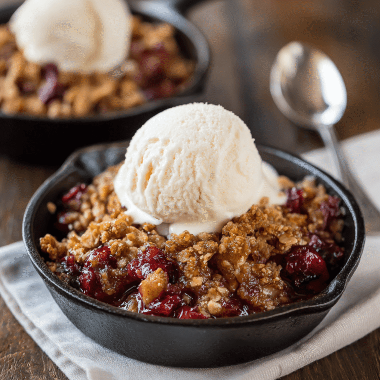 The Best Cranberry Apple Crisp Recipe Ever