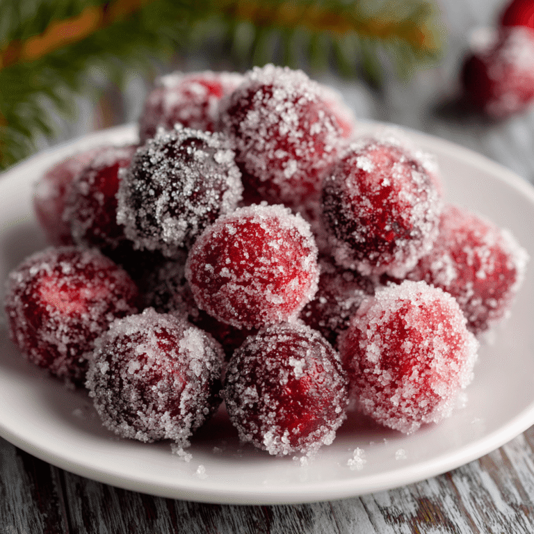 Sugared Cranberries Recipe