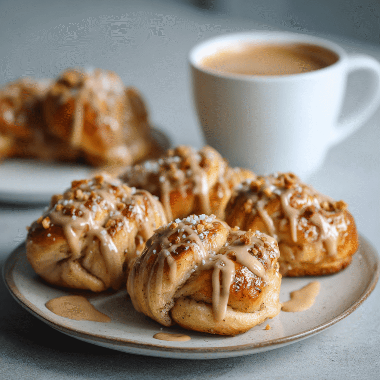 Cinnamon Knots with Coffee Icing Recipe