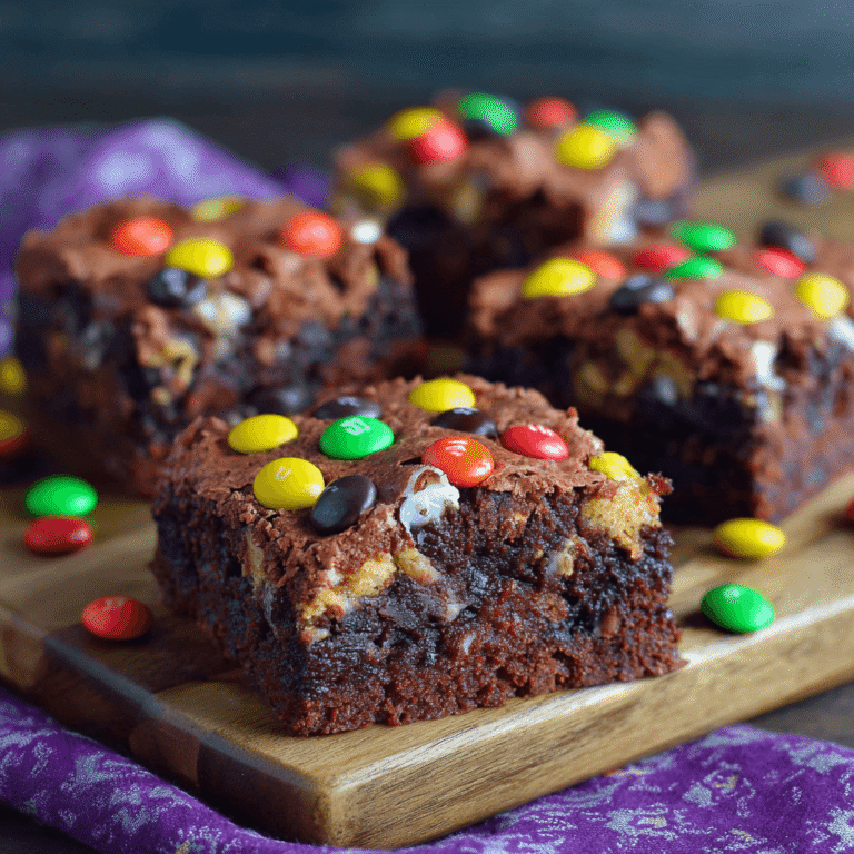 Monster Cookie Fudgy Brownies Recipe