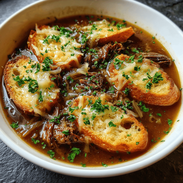 French Onion Short Rib Soup Recipe