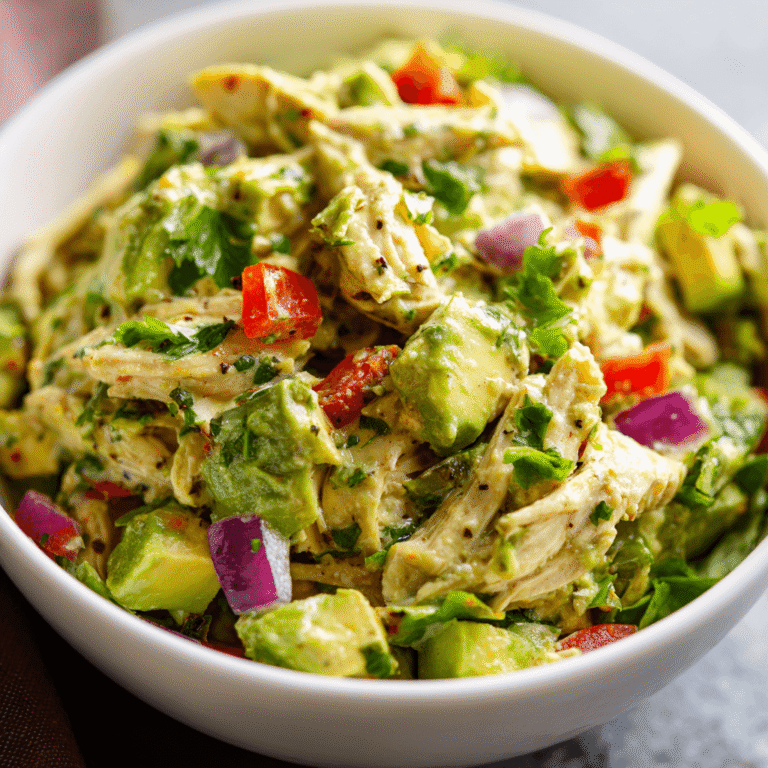 Healthy Avocado Chicken Salad Recipe