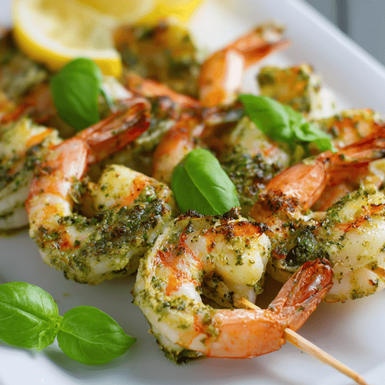 Pesto Grilled Shrimp Recipe