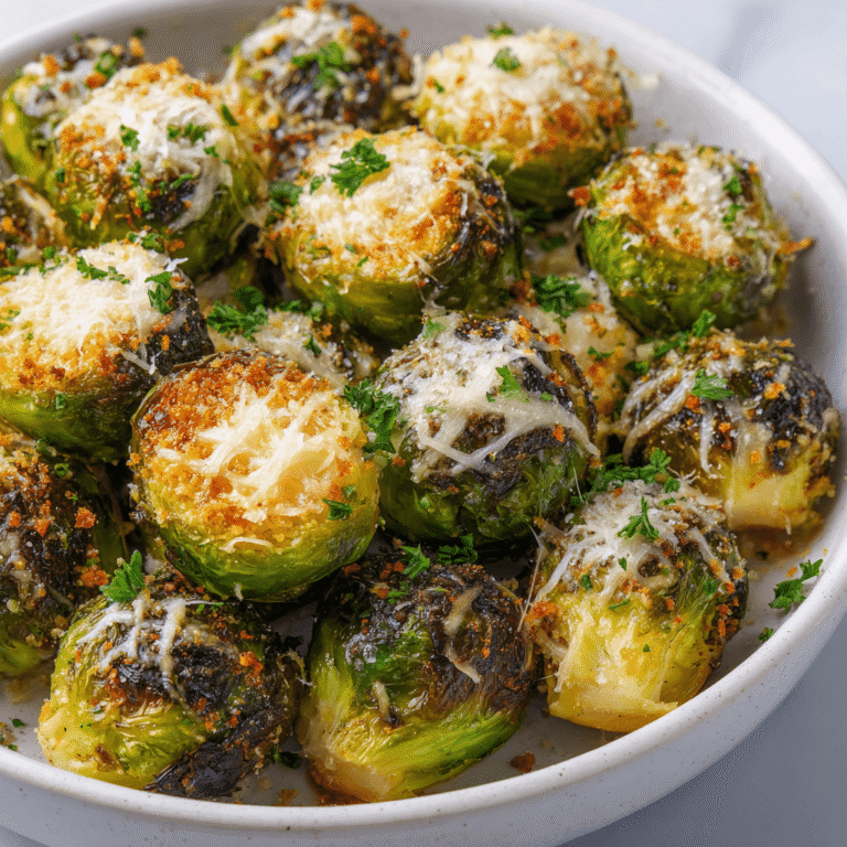 Parmesan Roasted Brussels Sprouts Recipe