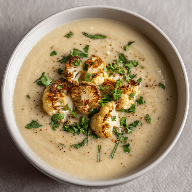 Roasted Cauliflower Soup Recipe