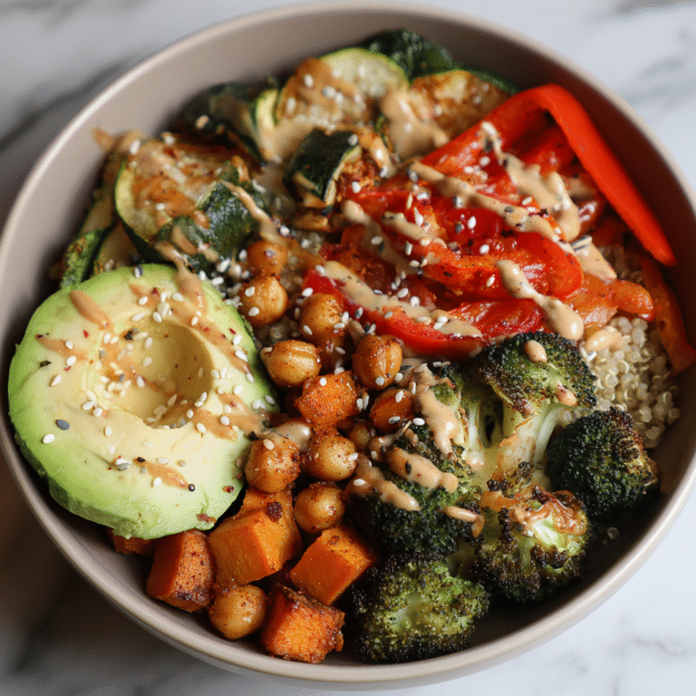Roasted Veggie Buddha Bowl Recipe