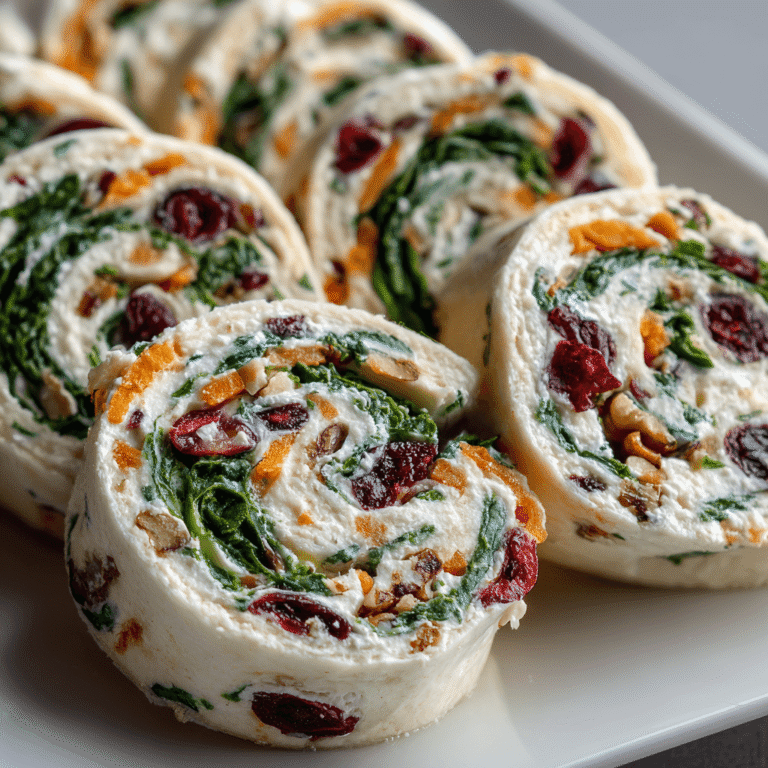 Cranberry Spinach Pinwheels Recipe