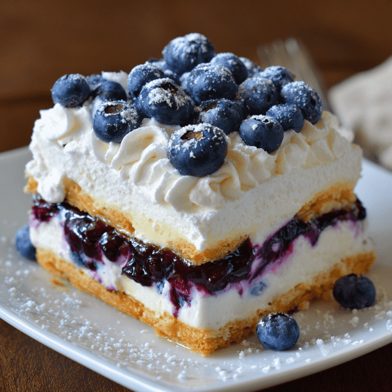 Blueberry Cream Cheesecake Lasagna Recipe