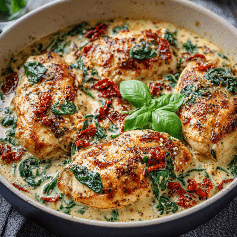 Low-Carb Tuscan Chicken Recipe