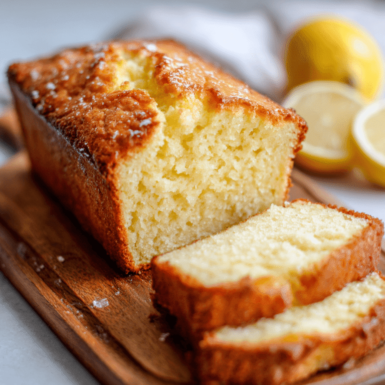 Healthy Greek Yogurt Lemon Loaf Cake Recipe