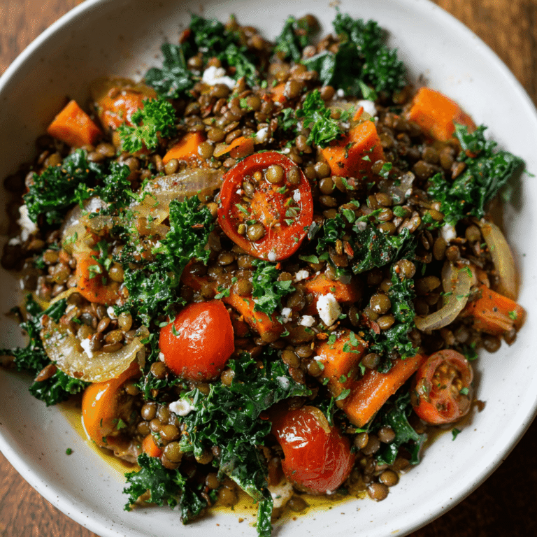 Warm Lentil Winter Salad Recipe