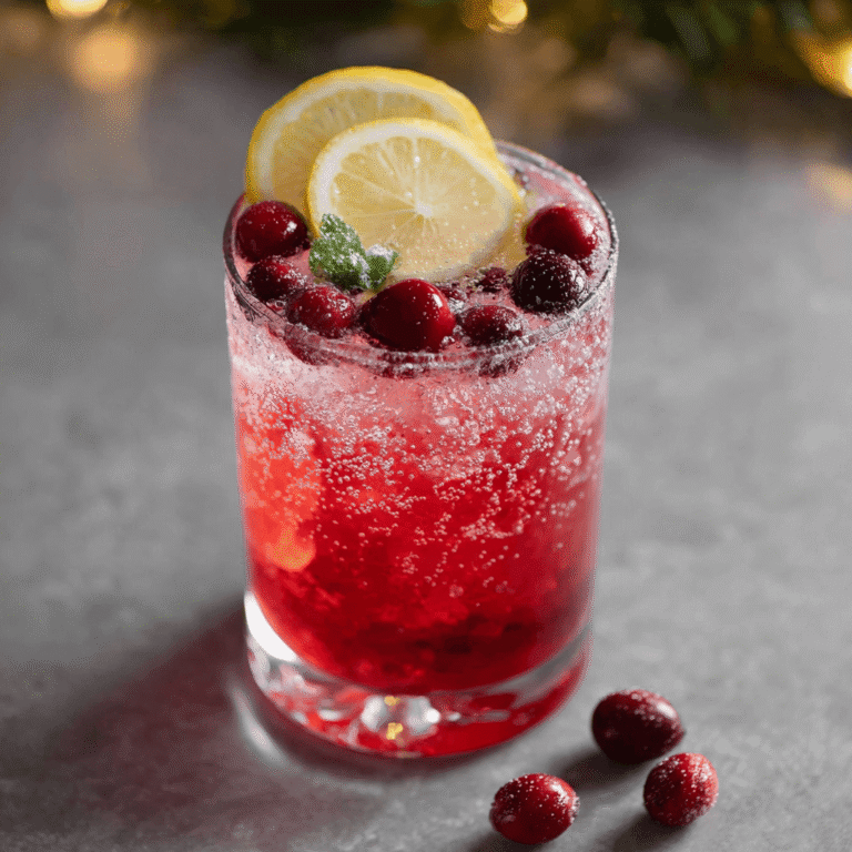 Sparkling Cranberry Lemon Drop Recipe