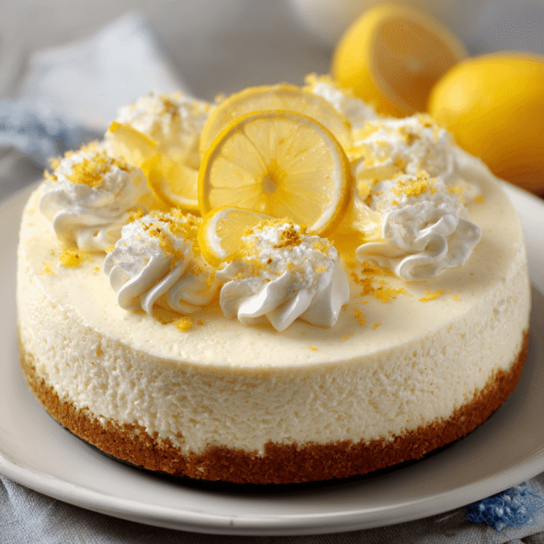 Low-Carb Lemon Cheesecake Recipe