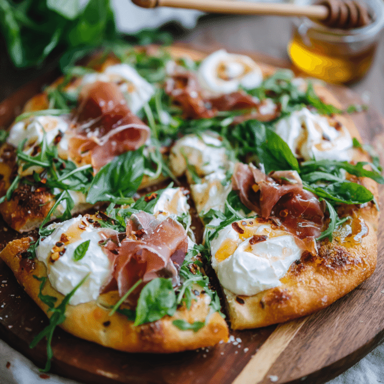 Prosciutto and Honey Burrata Pizza Recipe
