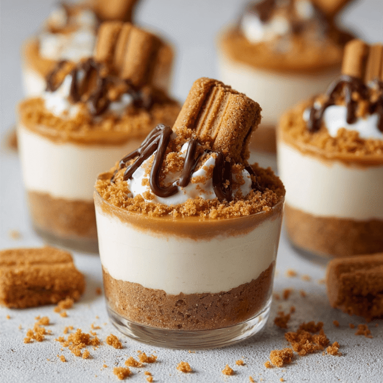 No-Bake Biscoff Cheesecake Cups Recipe