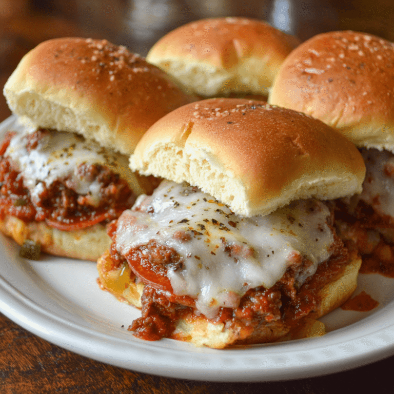 Crockpot Pizza Burgers Recipe
