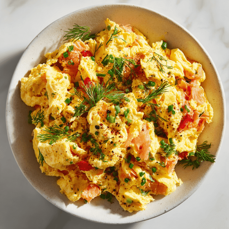 Smoked Salmon Egg Scramble Recipe