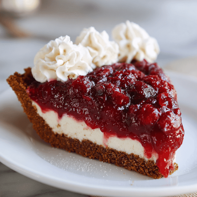Cranberry Gingersnap Pie Recipe