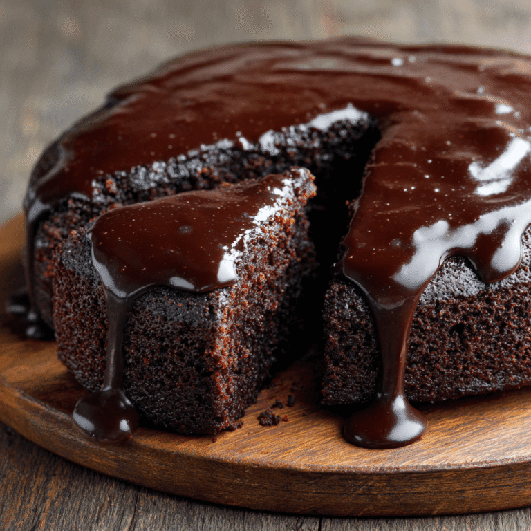 Dark Chocolate Whiskey Cake with Whiskey Ganache Recipe