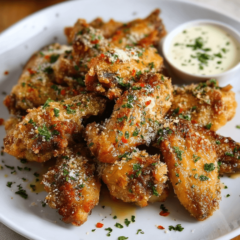Garlic Parmesan Chicken Wings Recipe