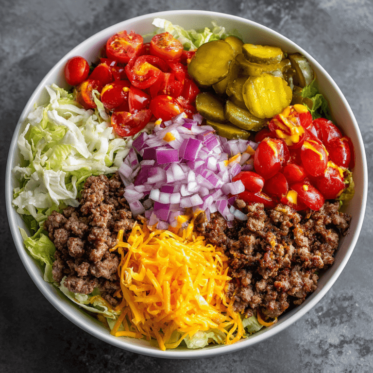 Loaded Burger Bowls Recipe