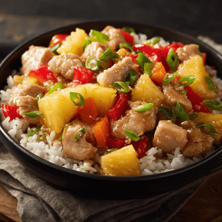 Sweet and Savory Pineapple Chicken and Rice Recipe