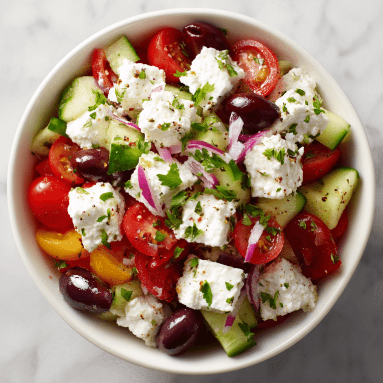 Greek Cottage Cheese Salad Recipe