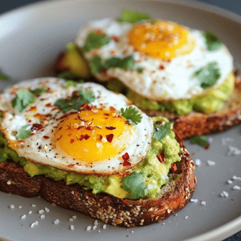 Avocado Egg Toast (Whole Grain) Recipe