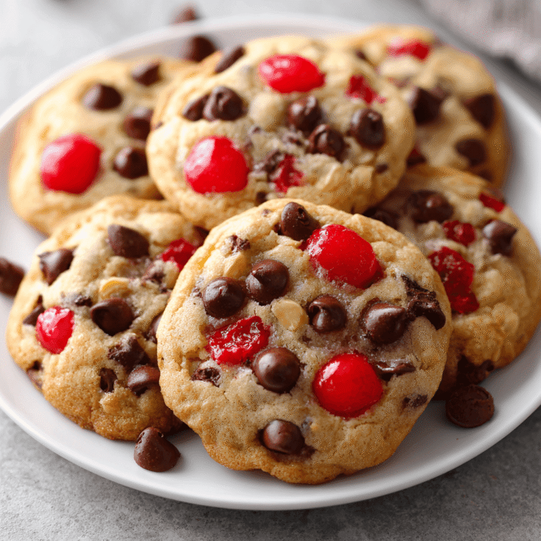 Heavenly Maraschino Cherry Chocolate Chip Cookies Recipe