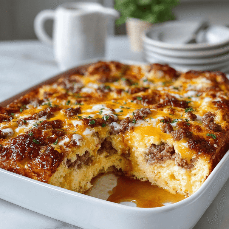 Pancake Sausage Casserole Recipe