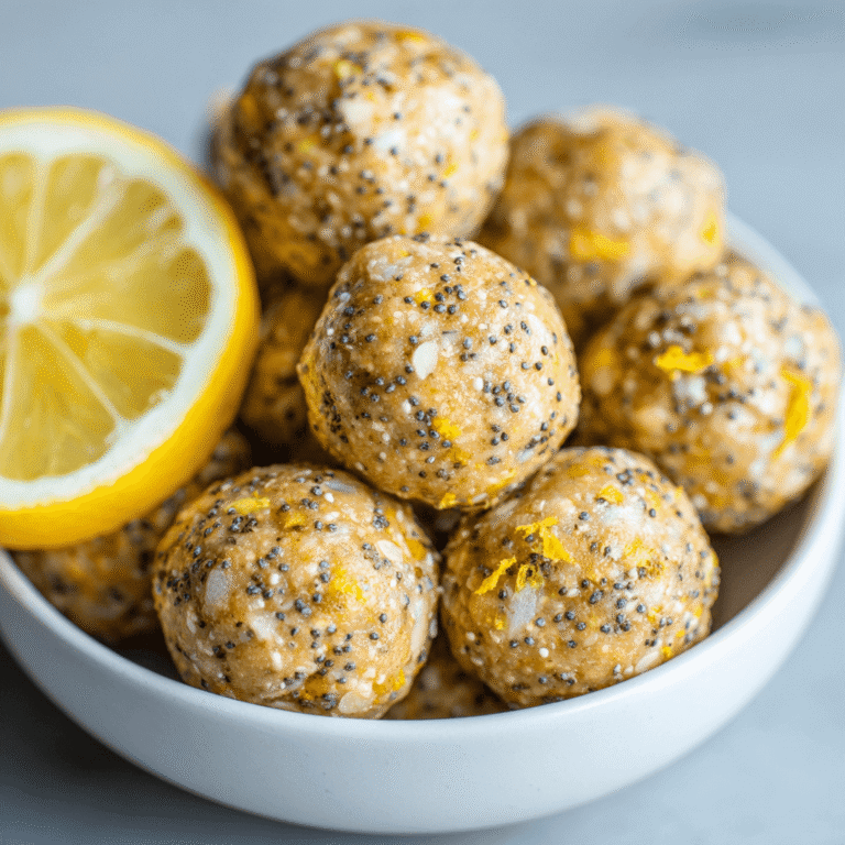 Lemon Poppy Seed Energy Bites Recipe