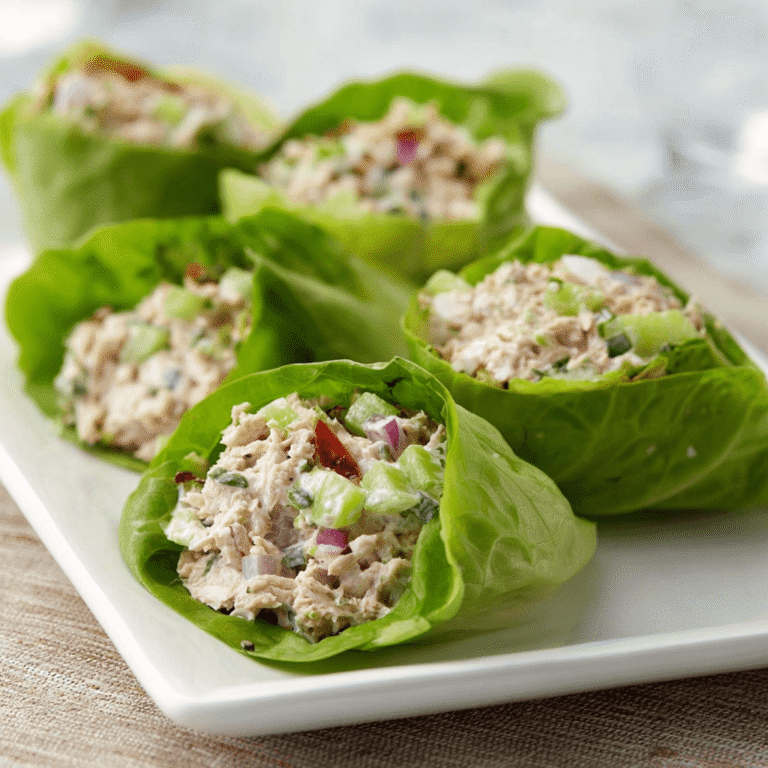 Tuna Salad Lettuce Wraps Recipe