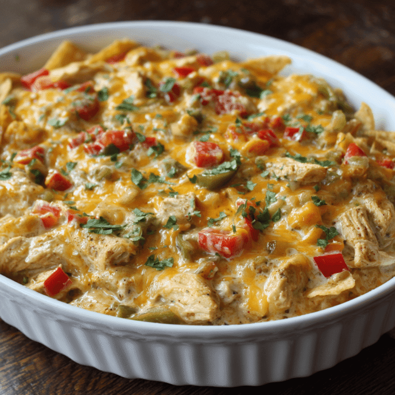 Creamy Chicken Fajita Casserole Recipe