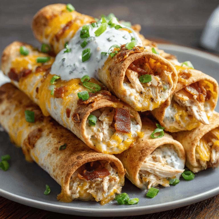 Keto Chicken Bacon Ranch Taquitos Recipe