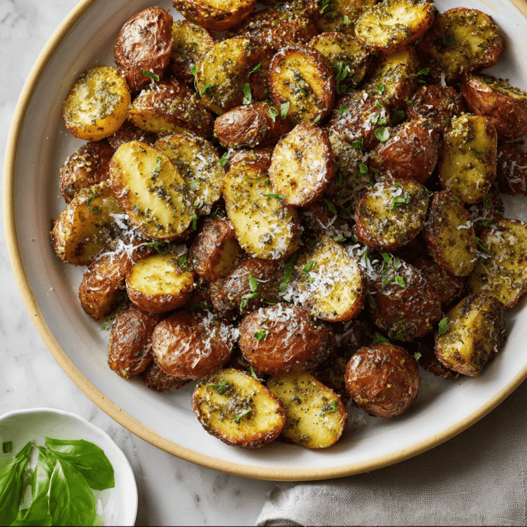 Parmesan Pesto Roasted Potatoes Recipe