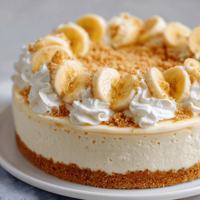No-Bake Banana Pudding Cheesecake Recipe