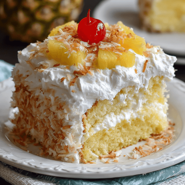 Pineapple Coconut God Bless America Cake Recipe