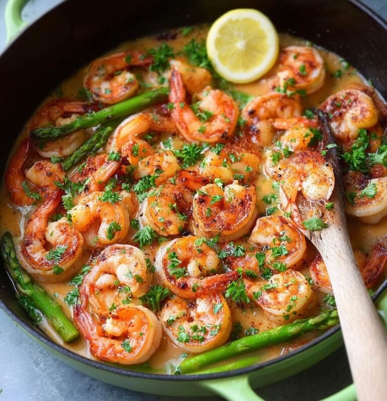 Blackened Shrimp and Asparagus Skillet Recipe