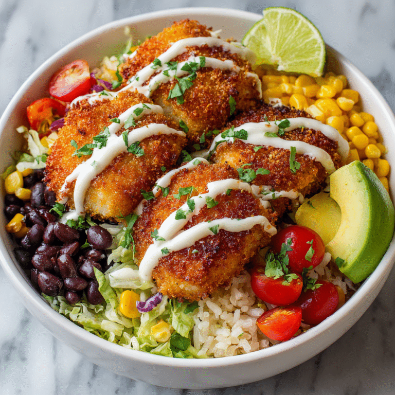 Crispy Fish Taco Bowls Recipe