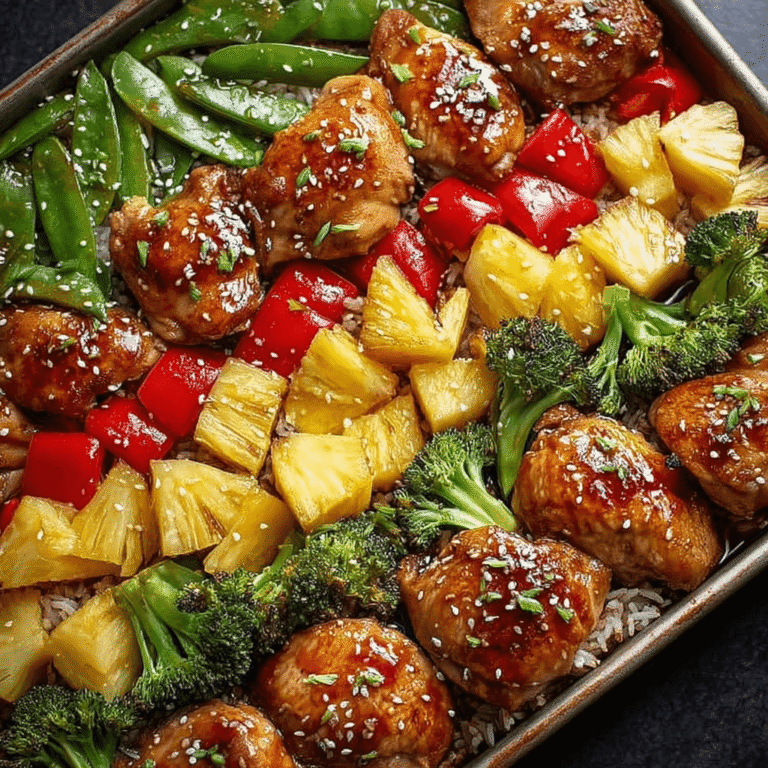 Hawaiian Chicken Sheet Pan Recipe