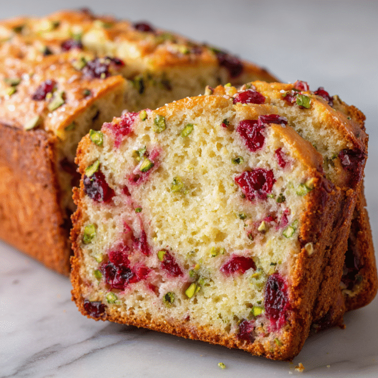 Homemade Cranberry Pistachio Bread Recipe