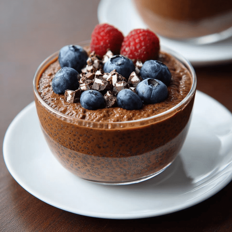 High Protein Chocolate Chia Seed Pudding Recipe