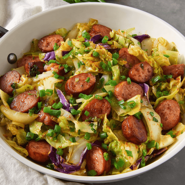 Sausage and Cabbage Stir Fry Recipe