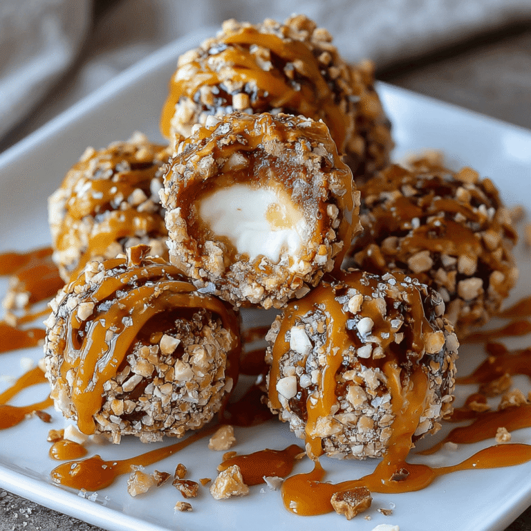 Salted Caramel Pretzel Cheesecake Balls Recipe