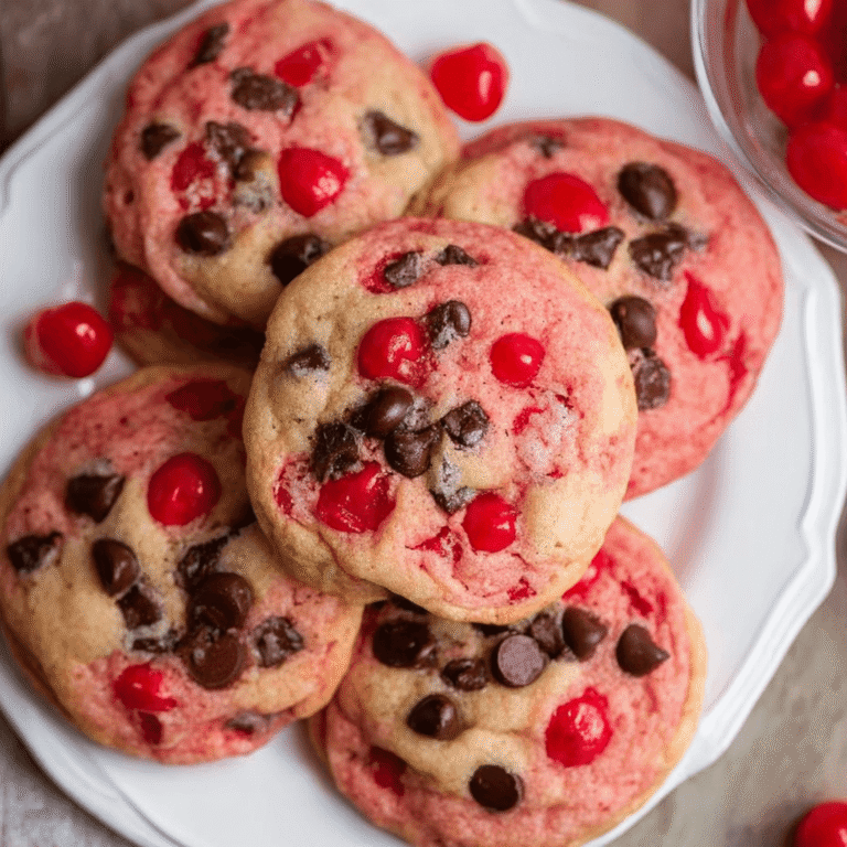 Heavenly Maraschino Cherry Chocolate Chip Cookies Recipe