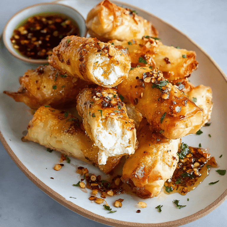 Oven Fried Feta Rolls with Chili Honey Recipe