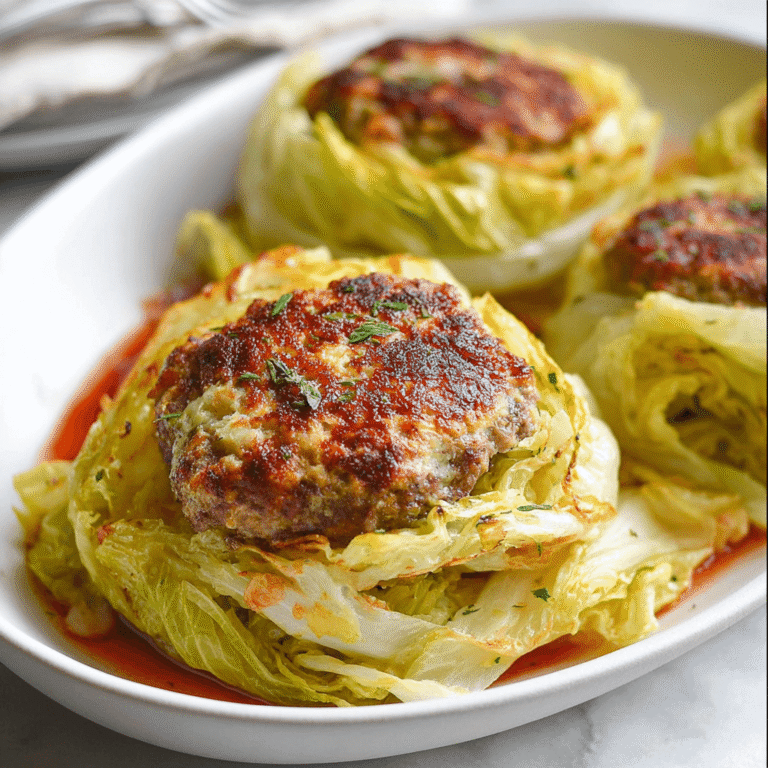 Oven-Baked Cabbage Burgers Recipe
