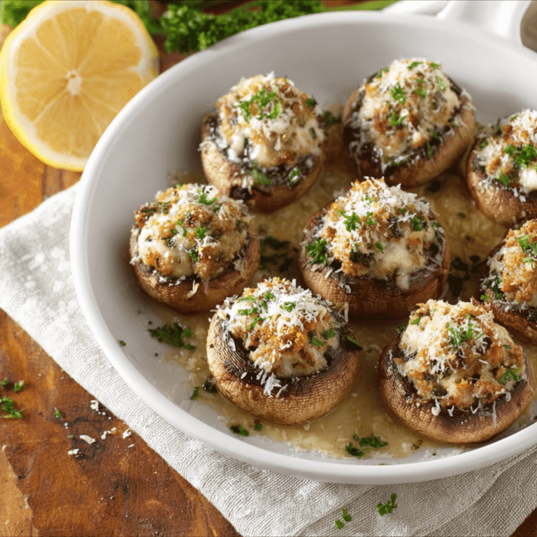 Tasty Olive Garden Stuffed Mushrooms Recipe