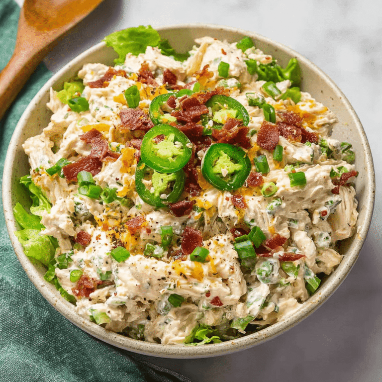 Jalapeno Popper Keto Chicken Salad Recipe